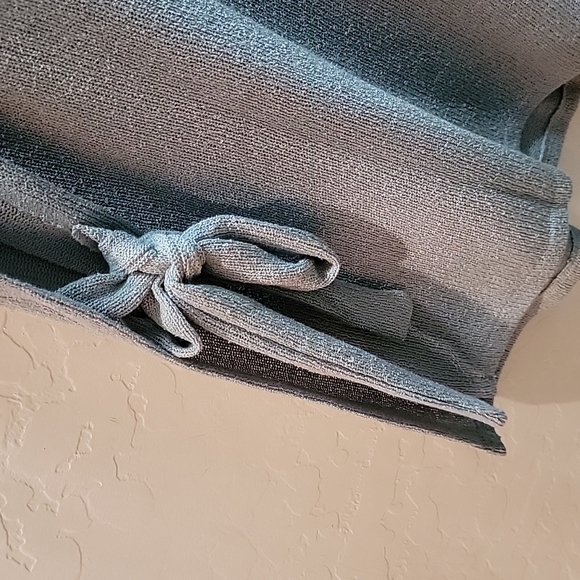 NWT H&M Soft Blue Poncho S Large - Picture 7 of 8